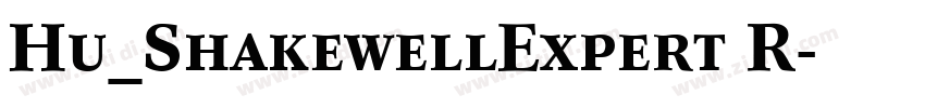 Hu_ShakewellExpert R字体转换